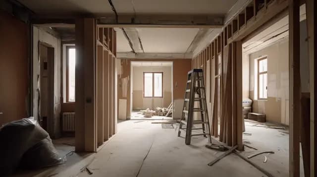 Modern remodeled home interior