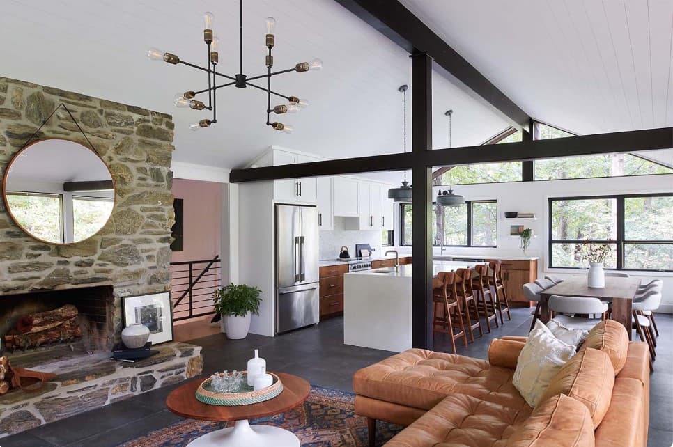 Open Concept Living Space - After
