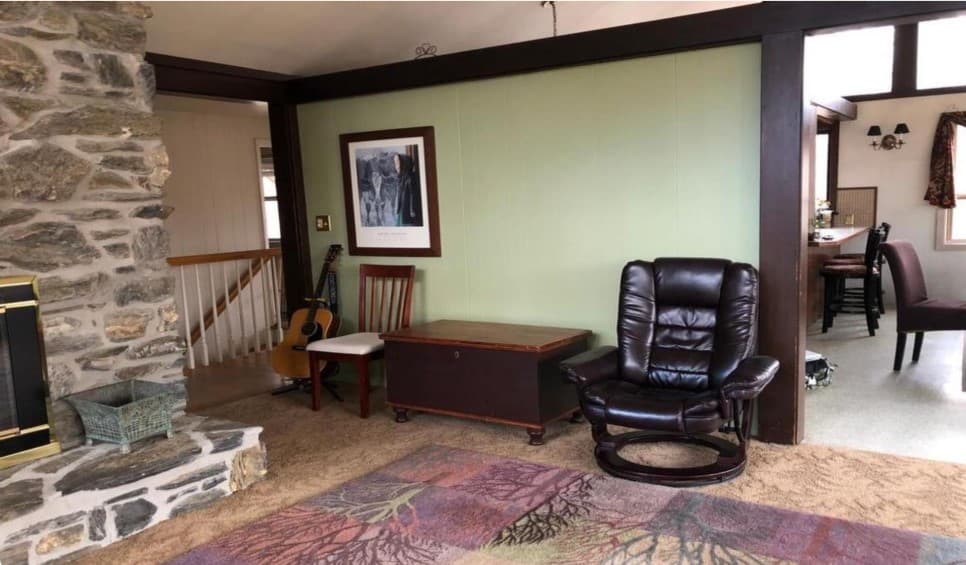 Open Concept Living Space - Before