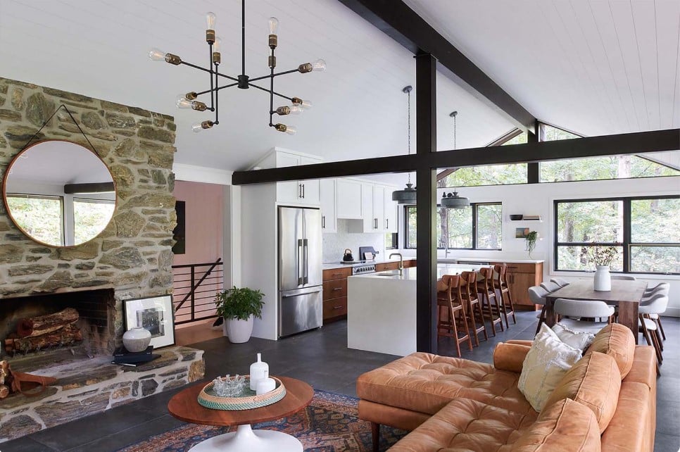 Open Concept Living Space - After renovation by TRU Remodeling in Lawrenceville, GA